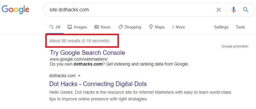 searching dothacks.com